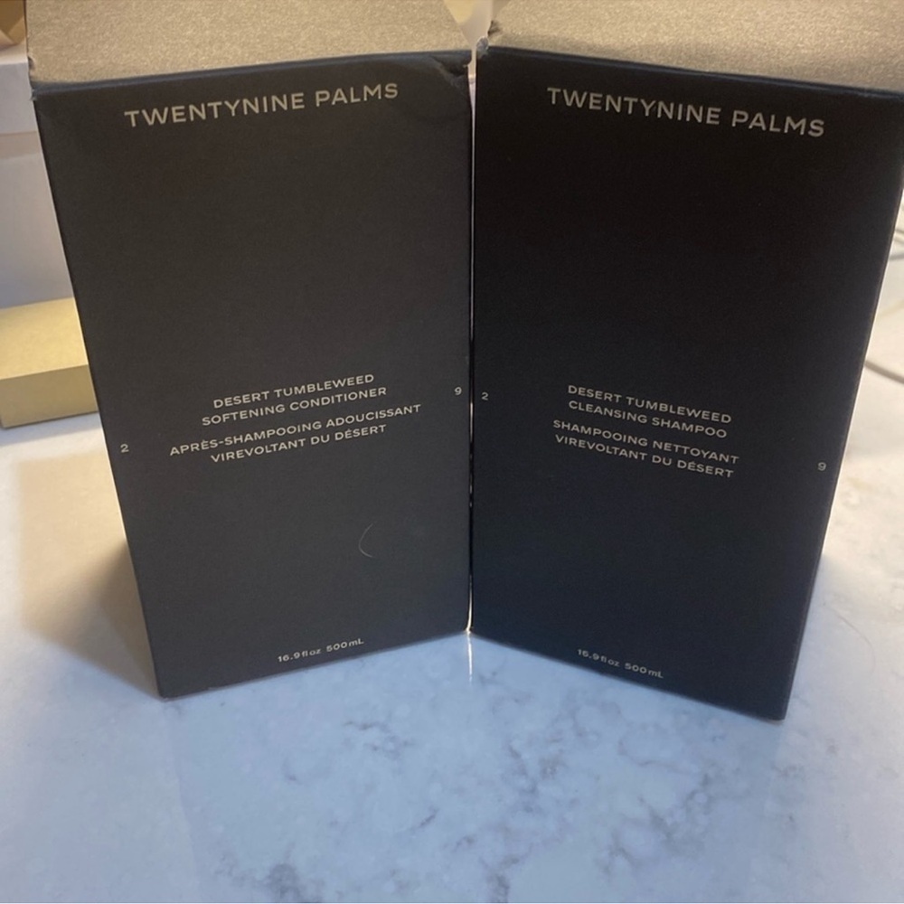 TwentyNine Palms Shampoo and Conditioner 16.9 Fl oz $108 retail